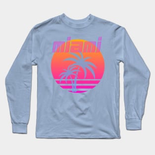 Bold Miami Vibes Tee! Long Sleeve T-Shirt